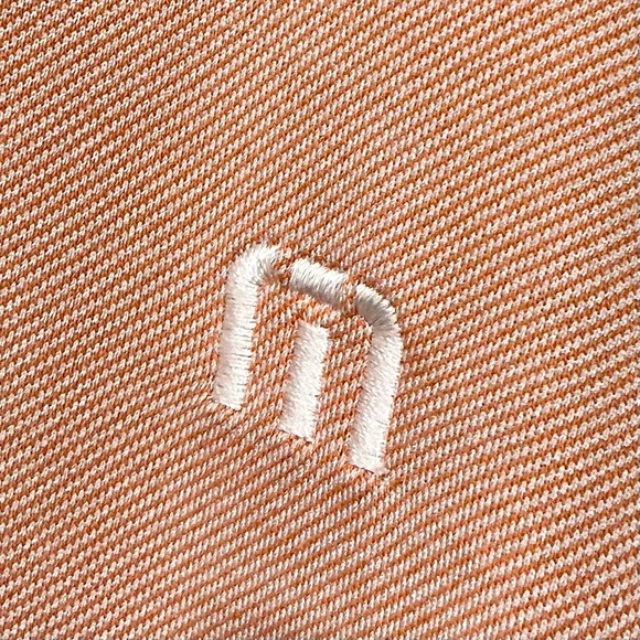 Travis Mathew Polo Golf Shirt Men's Size Large Short Sleeve Orange Cotton Lycra - Picture 3 of 7